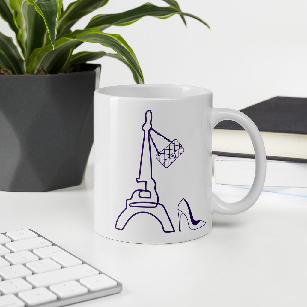 tsgabrielle® • Paris - La Tour Eiffel • Glossy Mug • White • Ceramic • 11 oz