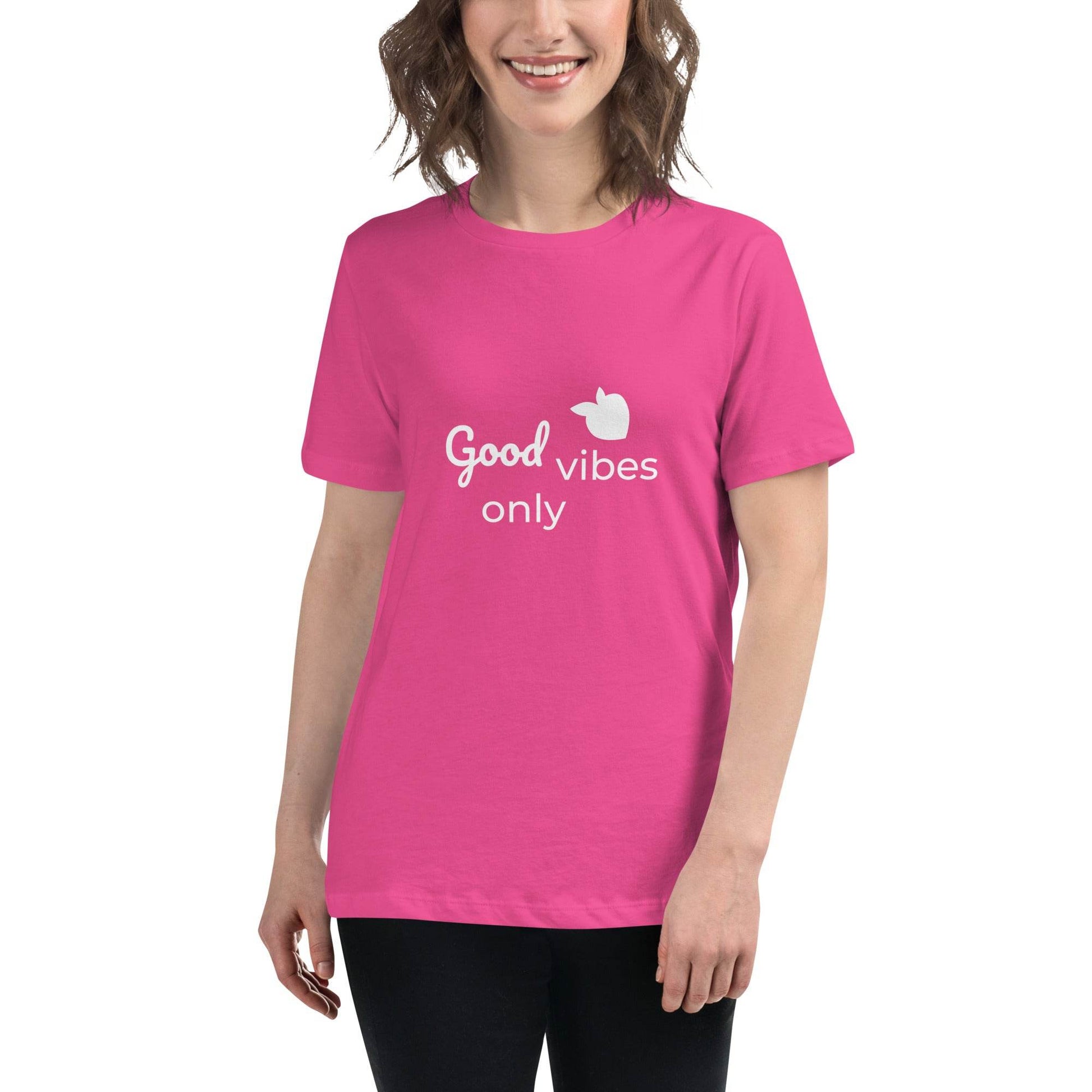 tsgabrielle • Trans / Women's • Good Vibes Only • Relaxed T-Shirt • 9 Colors • 100% Cotton - tsgabrielle