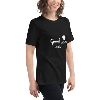 tsgabrielle • Trans / Women's • Good Vibes Only • Relaxed T-Shirt • 9 Colors • 100% Cotton - tsgabrielle